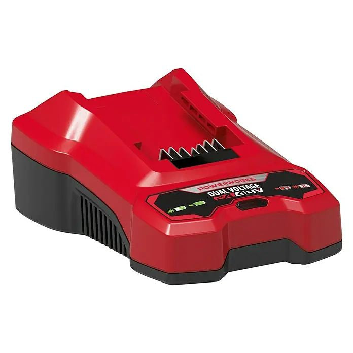 Powerworks Dual Voltage Ladegerät P2448C – kompatibel mit 24V & 48V Akkus