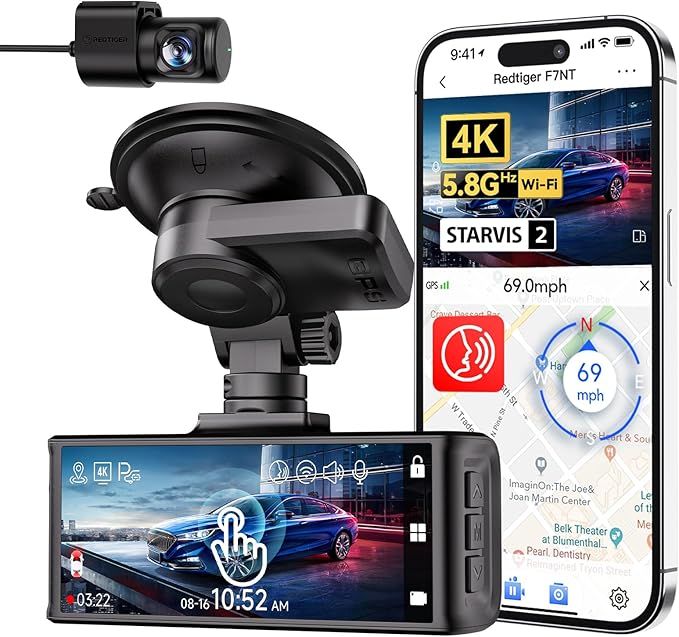 Redtiger F7N Touch – Premium 4K-Dual-Dashcam mit Touchscreen B-Ware