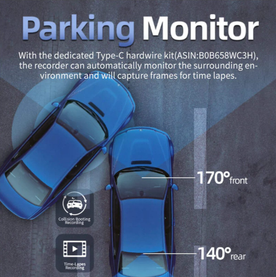 Redtiger F7N – Robuste 4K-Dual-Dashcam mit wetterfester Rückkamera B-Ware