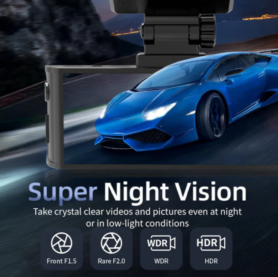 Redtiger F7N – Robuste 4K-Dual-Dashcam mit wetterfester Rückkamera B-Ware
