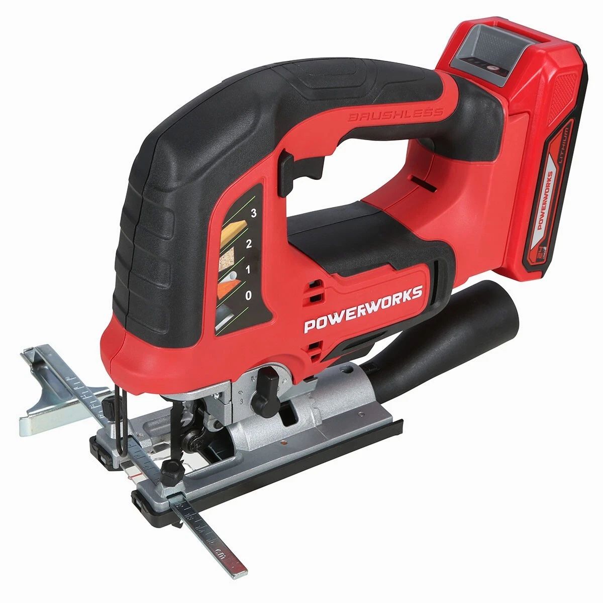 Powerworks Akku-Stichsäge PD24JS 24V – bürstenloser Motor, variable Geschwindigkeit