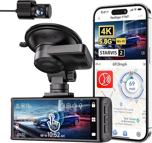 Redtiger F7N Touch – Premium 4K-Dual-Dashcam mit Touchscreen B-Ware